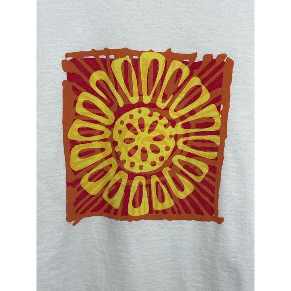 Crazy Shirts Hawaii Original 3/4 Sleeve Women's Sunburst T-Shirt White Size 2XL - Picture 11 of 12